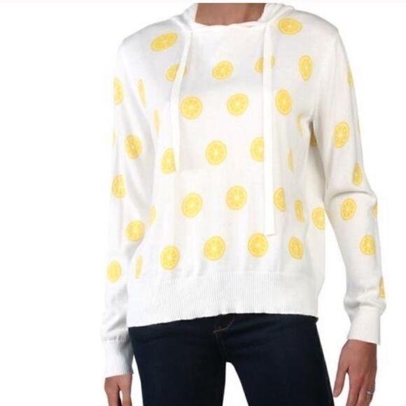 NWT Aqua Lemon Hooded Sweater - Picture 1 of 6